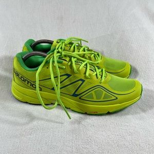 Salomon Ortholite Shoes Mens Size 9 Neon Yellow Sonic Running Hiking 393495